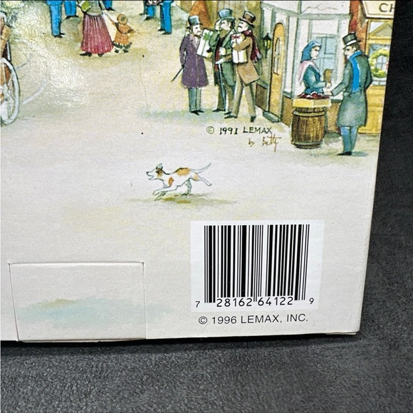 Vintage Lemax Village Collection VICTORIAN/WREATH STREET LAMPS 64122 & 34053 - Picture 6 of 7